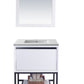 Alto 30" White Bathroom Vanity with Matte White VIVA Stone Solid Surface Countertop