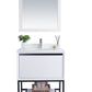 Alto 30" White Bathroom Vanity with Pure White Phoenix Stone Countertop