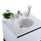 Alto 30" White Bathroom Vanity with Pure White Phoenix Stone Countertop