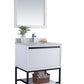 Alto 30" White Bathroom Vanity with White Carrara Marble Countertop