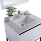 Alto 30" White Bathroom Vanity with White Carrara Marble Countertop