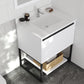 Alto 30" White Bathroom Vanity with White Quartz Countertop