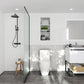 Alto 30" White Bathroom Vanity with White Stripes Marble Countertop