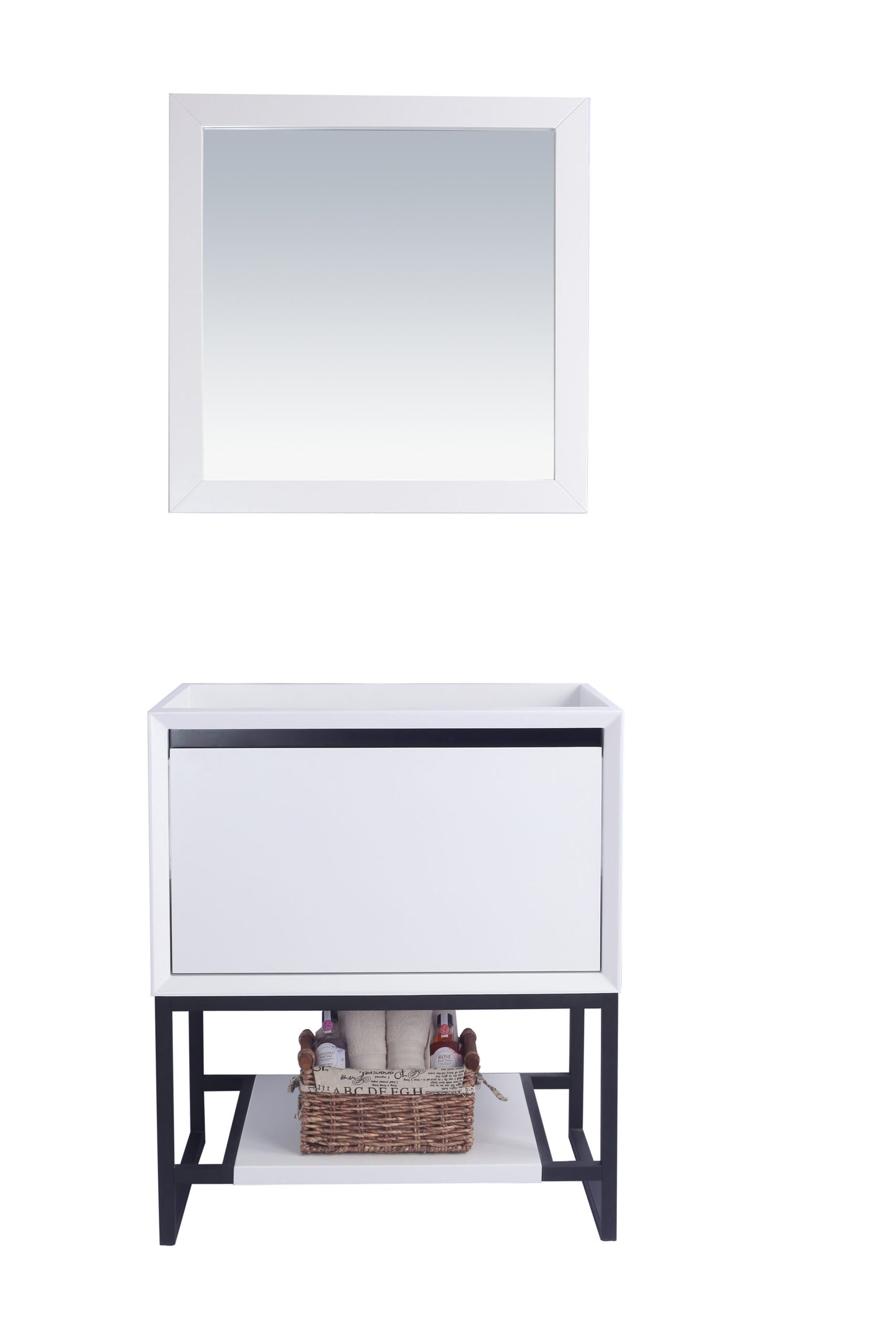 Alto 30" White Bathroom Vanity Cabinet