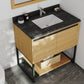 Alto 36" California White Oak Bathroom Vanity with Black Wood Marble Countertop