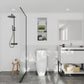 Alto 36" White Bathroom Vanity with White Carrara Marble Countertop