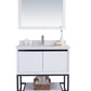 Alto 36" White Bathroom Vanity with White Quartz Countertop