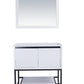 Alto 36" White Bathroom Vanity Cabinet