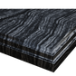 Forever 60" Single Hole Black Wood Marble Countertop with Double Rectangular Ceramic Sinks