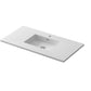 Forever VIVA Stone 42" Matte White Solid Surface Countertop with Integrated Sink