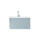 Vitri 30" Fossil Grey Bathroom Vanity with VIVA Stone Matte White Solid Surface Countertop