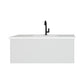 Vitri 42" Cloud White Bathroom Vanity with VIVA Stone Matte White Solid Surface Countertop