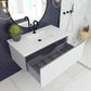 Vitri 42" Cloud White Bathroom Vanity with VIVA Stone Matte White Solid Surface Countertop