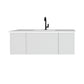 Vitri 48" Cloud White Bathroom Vanity with VIVA Stone Matte White Solid Surface Countertop