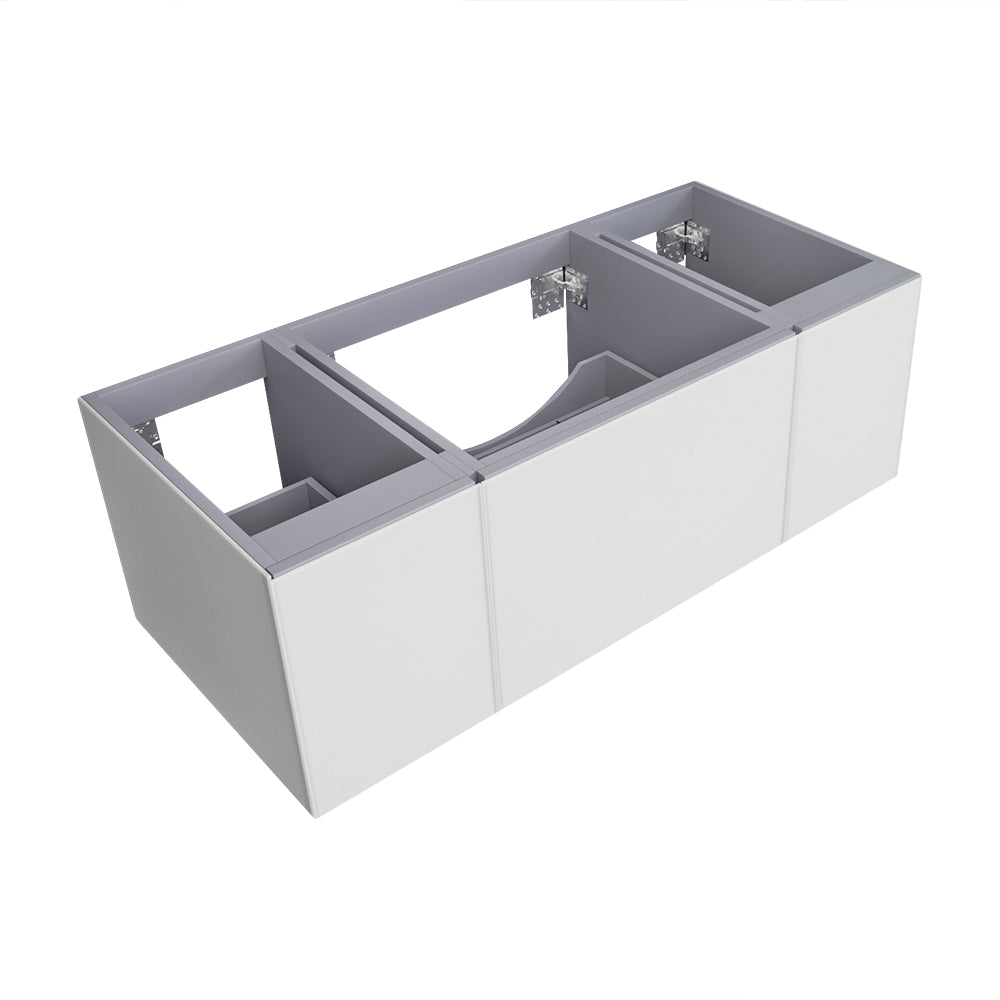 Vitri 48" Cloud White Wall Hung Bathroom Vanity Cabinet 