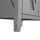 Wimbledon 24" Grey Bathroom Vanity with Black Wood Marble Countertop