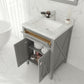 Wimbledon 24" Grey Bathroom Vanity Cabinet