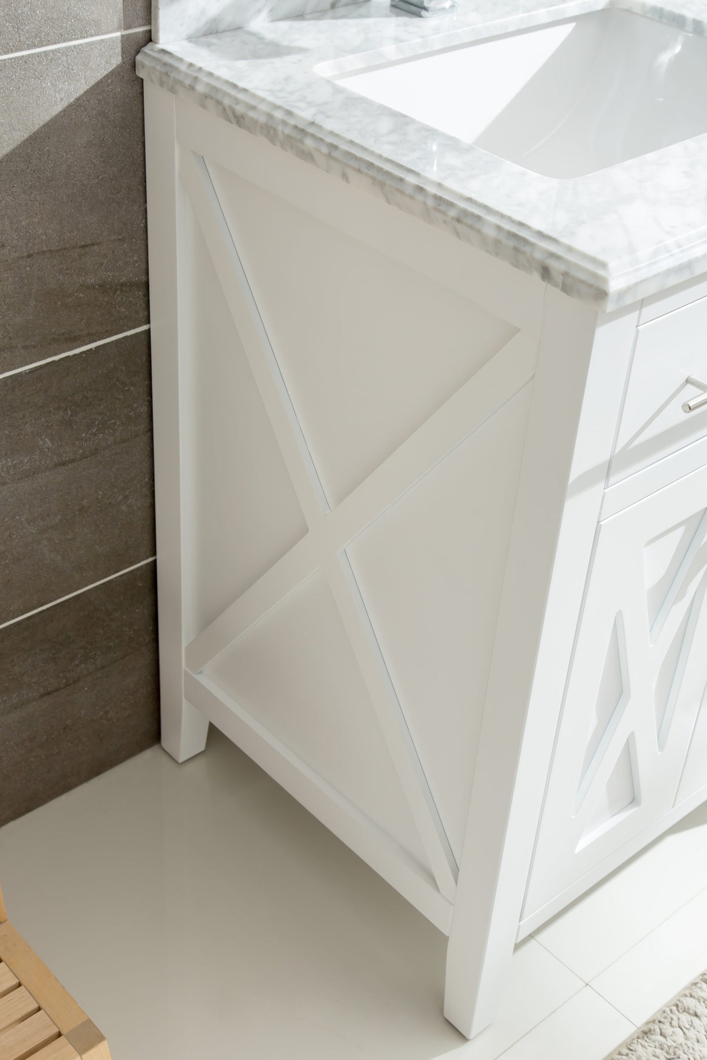 Wimbledon 24" White Bathroom Vanity Cabinet