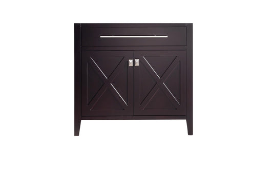 Wimbledon 36" Brown Bathroom Vanity Cabinet