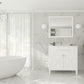 Wimbledon 36" White Bathroom Vanity with White Carrara Marble Countertop