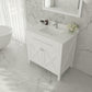 Wimbledon 36" White Bathroom Vanity with White Quartz Countertop