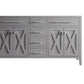 Wimbledon 60" Grey Double Sink Bathroom Vanity Cabinet