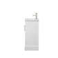 20 Inch Single Sink Bathroom Vanity in White with Ceramic Sink and Countertop - Vanity Art VA5020-W