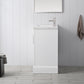 30 Inch Single Sink Bathroom Vanity in White with Ceramic Sink and Countertop - Vanity Art VA5030-W