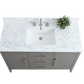 48 Inch Single Sink Bathroom Vanity in Cashmere Gray with Marble Countertop - Vanity Art VA9048-G