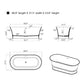 Freestanding Solid Surface Resin Matte Bathtub 67 Inch x 31.5 Inch - Vanity Art VA6919-ML