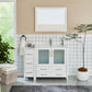 48 Inch Single Sink Bathroom Vanity in White with Ceramic Countertop - Vanity Art VA3036-48W