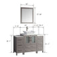 48 Inch Single Sink Bathroom Vanity in Gray with Marble Countertop - Vanity Art VA3124-48G