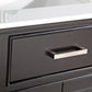 30 Inch Single Sink Bathroom Vanity in Espresso with White Marble Countertop - Vanity Art VA1030E