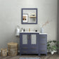 42 Inch Single Sink Bathroom Vanity in Blue with Ceramic Countertop - Vanity Art VA3030-42B