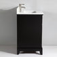 48 Inch Single Sink Bathroom Vanity in Espresso with White Marble Countertop - Vanity Art VA1048E