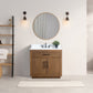 36 Inch Single Sink Bathroom Vanity in Tan with Marble Countertop - Vanity Art VA7036-T-ET