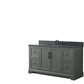 60 Inch Single Sink Bathroom Vanity in Vintage Green with Marble Countertop & Backsplash - Vanity Art VA5060-SVG