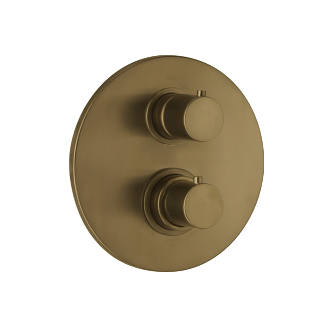 LaToscana 78OK691 ELBA Thermostatic Tub and Shower Set TRIM in Matte Gold