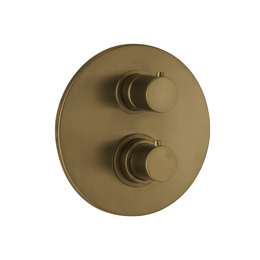 LaToscana 78OK691 ELBA Thermostatic Tub and Shower Set TRIM in Matte Gold