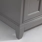 60 Inch Single Sink Bathroom Vanity in Gray with White Marble Countertop - Vanity Art VA1060SG