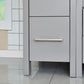 108 Inch Double Sink Bathroom Vanity in Gray with Ceramic Countertop - Vanity Art VA3036-108G