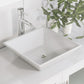 Complete 36" White Vanity Set with Polished Chrome Plumbing - 8111W