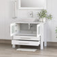 Complete 36" White Vanity Set with Polished Chrome Plumbing - 8111W