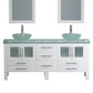 Complete 72" Vanity Set with Polished Chrome Plumbing - 8119bxlw