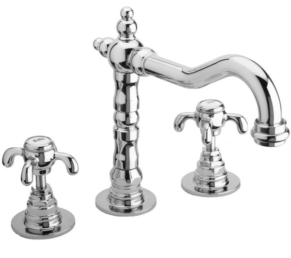 LaToscana 87CR102 ORNELLAIA Roman Tub Faucets with Old-Fashioned Lever Handles in Polished Chrome