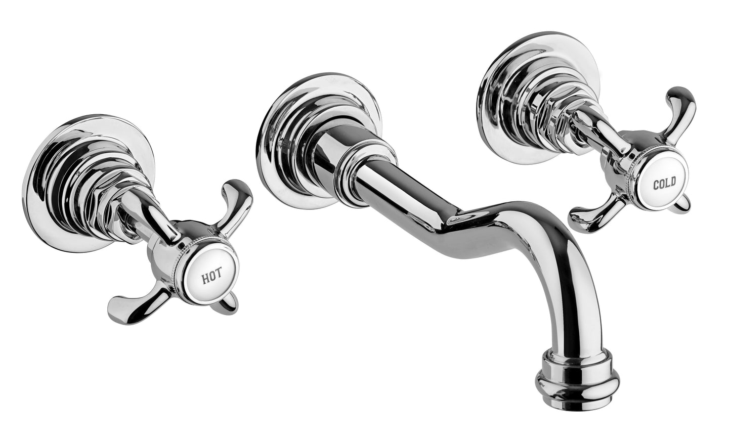 LaToscana 87CR207 ORNELLAIA Wall-Mount Lavatory Faucet 8'' Center in Polished Chrome