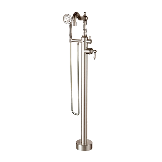 LaToscana 87PW136 ORNELLAIA Freestanding Floor Mounted Tub Filler in Brushed Nickel