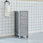 12 Inch Bathroom Vanity Cabinet in Gray with Marble Countertop - Vanity Art VA3012G