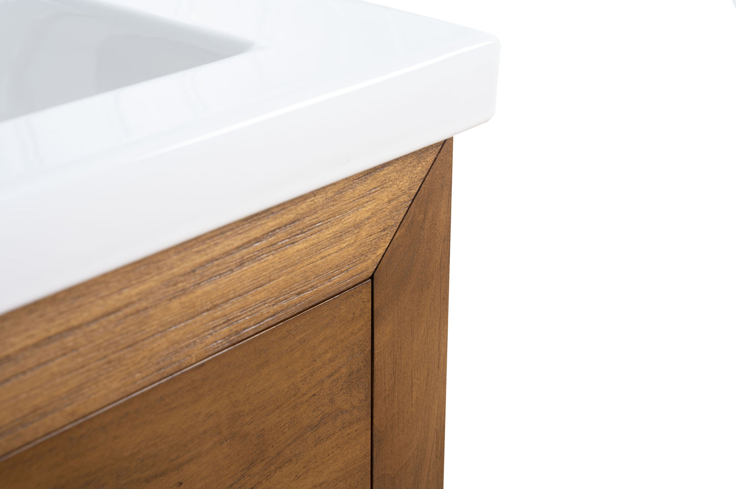 60 Inch Double Sink Bathroom Vanity in Tan with Marble Countertop - Vanity Art VA7060-DT-ET