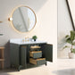 48 Inch Single Sink Bathroom Vanity in Vintage Green with Marble Countertop - Vanity Art VA8048-VG